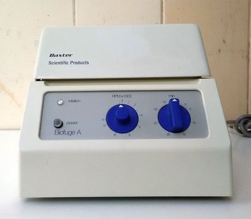 BAXTER BIOFUGE A MODEL 1217 FUNCTIONS GREAT