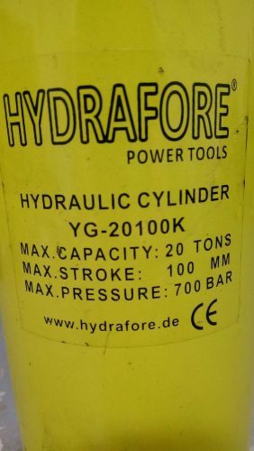 USED 20 tons 4&#034; stroke Single acting Hollow Ram Hydraulic Cylinder YG-20100K