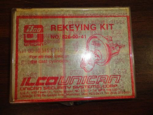 ilco rekeying Kit Color Coded 826-00-41 Unican DieCast Locksmith Inventory