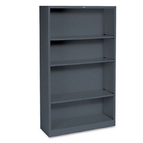4-Shelf Bookcase 34-1/2&#034;W Charcoal Home Office Business Furniture C633079