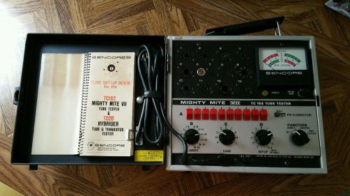 VINTAGE SENCORE TUBE TESTER TC162 MIGHTY MITE VII IN GOOD WORKING CONDITION TEST