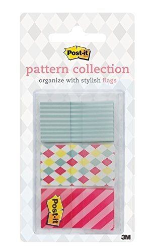 Post-it Pattern Flags, Carnival Pattern Collection, .94 x 1.7 Inches,