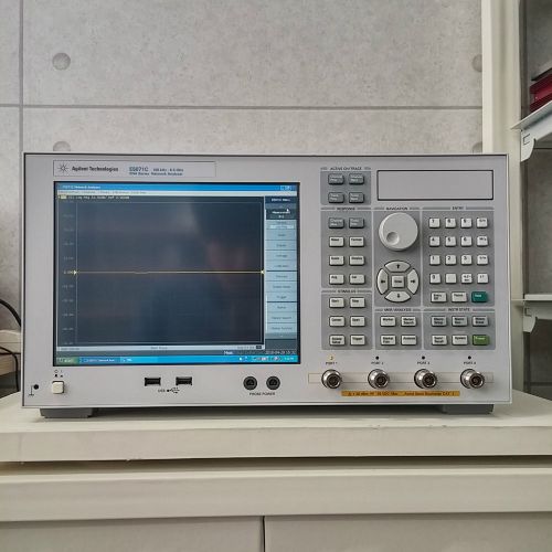 Agilent e5071c opt.485 - 8.5ghz,4 ports ena series network analyzer, calibrated. for sale