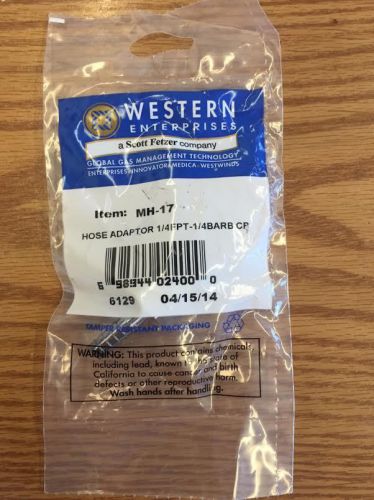 Western Enterprises MH-17 Barbed Hose Adapter 1/4FPT - 1/4 BARB CP