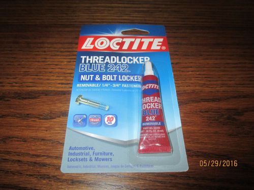New! loctite nut &amp; bolt threadlocker 242 blue 6ml thread locker removable for sale