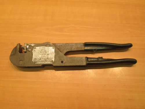 Thomas &amp; betts 25037-1 shure stake wt-145 ratcheting crimpers vtg for sale