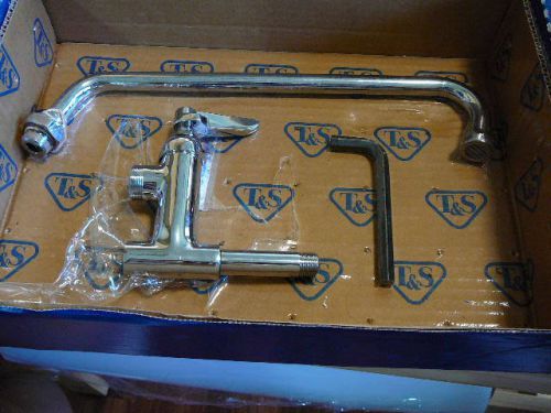 T&amp;s brass - b-0156. add-on faucet,12&#034; nozzle,lever handle eterna cartridge. new for sale