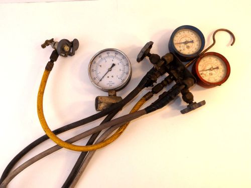 Vintage Steampunk Gauges Air Pressure HVAC Fittings Valves Set Art Parts