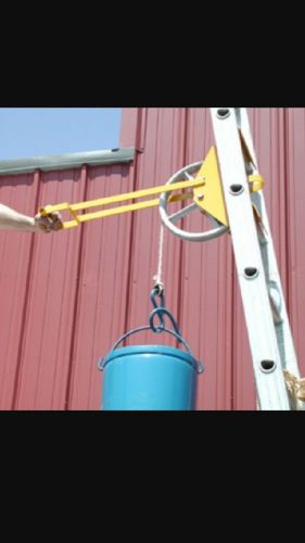 Ladder hoisting wheel lifting wheel roof bucket hoist for sale