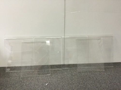 Lot of Clear Acrylic SlatWall Accessories