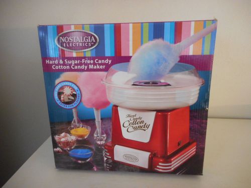 Retro Red NOSTALGIA ELECTRIC Cotton Candy Machine PCM805 Hard Candy Sugar Free