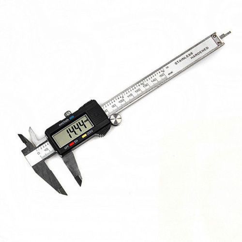 6inch150mm electronic digital caliper lcd steel vernier caliper micrometer gauge for sale