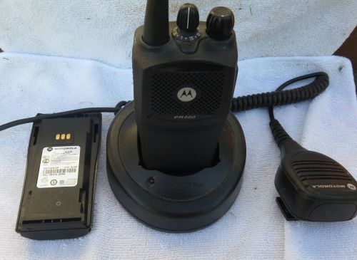 Motorola PR400 UHF LTR 16ch Radio w Accessories
