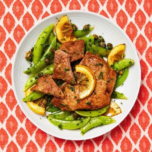 New Pork Scaloppine With Sugar Snap Peas Free Shipping - Best Recipe Good #$#@