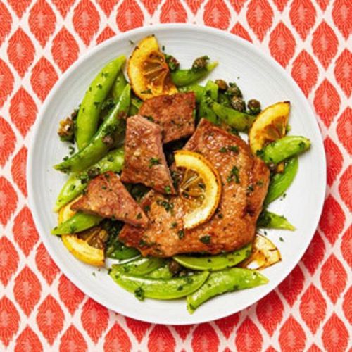 New pork scaloppine with sugar snap peas free shipping - best recipe good #$#@ for sale