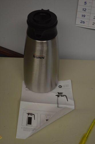Brand New BUNN STAINLESS STEEL COFFEE THERMOS/WARMER/CARAFE/AIRPOT 1.9L