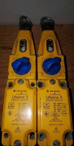 2 Allen Bradley Lifeline 3 safety switches 440E-D13114