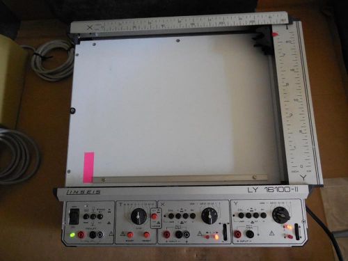Linseis ly series xy flat bed recorder ly16100ii w/ manual ships today! for sale