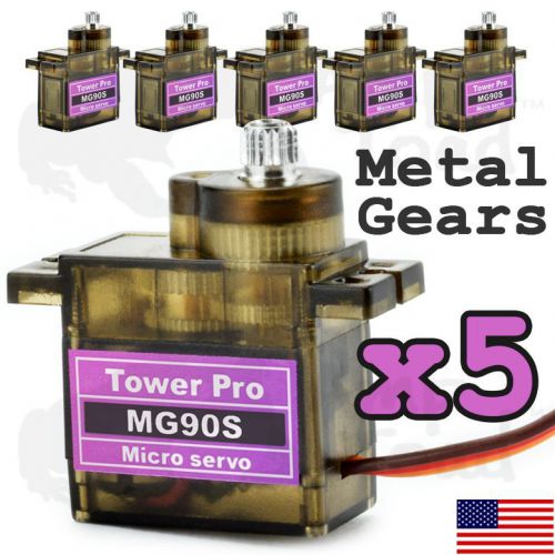 5 x towerpro mg90s hobby servo kits with metal gears for sale