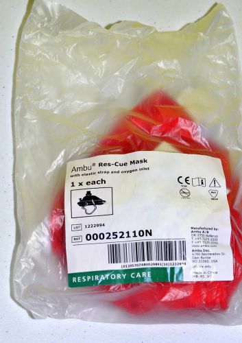 Ambu res-cue rescue mask with oxygen inlet in soft case 252110n cpr barrier for sale