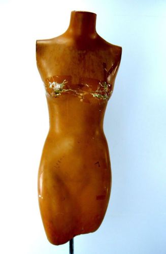 1940&#039;S JAS B. WILLIAMS  STYLIZED MANNEQUIN DRESS FORM WITH STAND