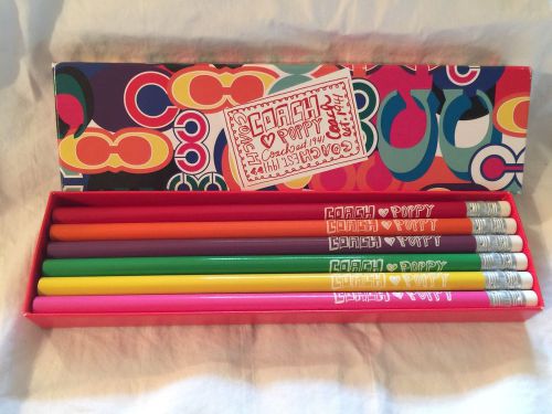 COACH Poppy Pencil Collection Set of 12 LIMITED EDITION *** NEW