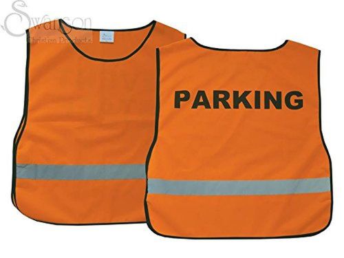 Safety Vest Orange X-Large Parking
