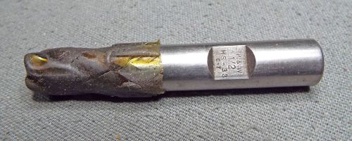 P &amp; W 1/21&#034; Single end 4 flute  End Mill Great condition HS-33 E-7