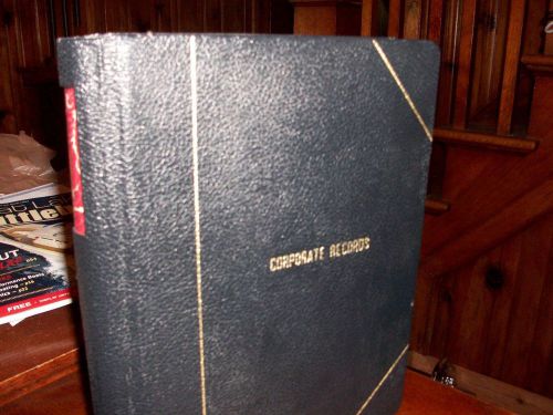 VTG Corporate Records binder book Dwight &amp; M. H. Jackson Certificates Law Stocks