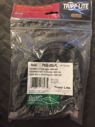 Tripp Lite P568-006-FL HDMI  Gold Digital Video Cable - 6 Ft