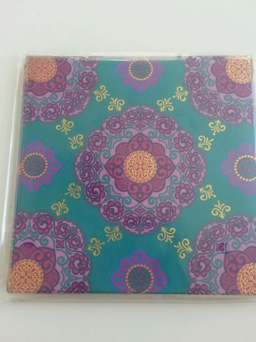 Michael&#039;s Notecards/ Papers Cartes de Notes Royal Damask purple gold turquoise