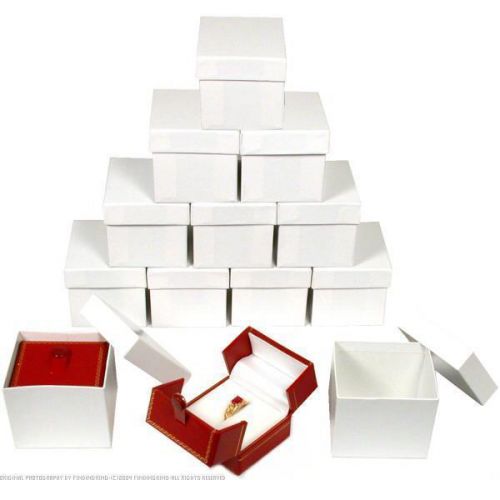 12 Red Double Door Ring Gift Boxes Jewelry Display