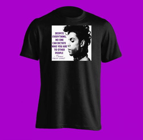 PRINCE Purple Rain T Shirt 80s Greatest Goat RIP Pop Rock Look Black Tee All Sz