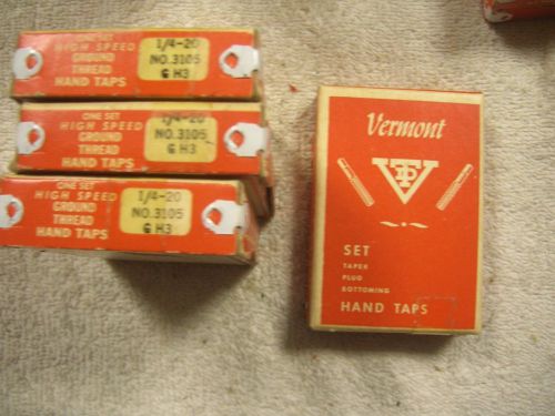 1/4&#034;-20 hand tap set new old stock