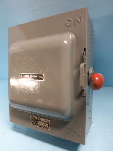 General electric 100 amp 600v tc35363 double throw switch manual transfer a ge for sale