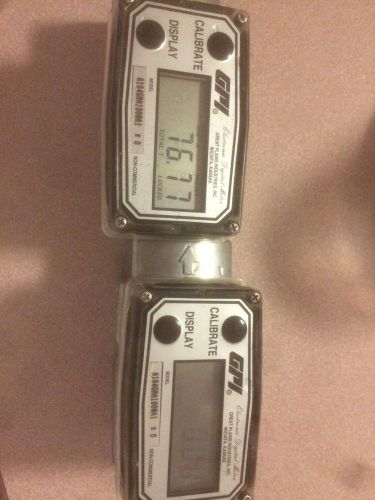 TWO GPI A104GMA100NA1 Electronic Digital Meter Flowmeter Calibration Unit 1&#034; NPT