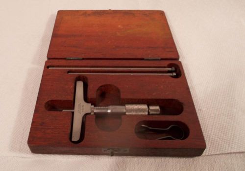 Lufkin Rule Company No. 513 Depth Micrometer Machinist Tool with Box
