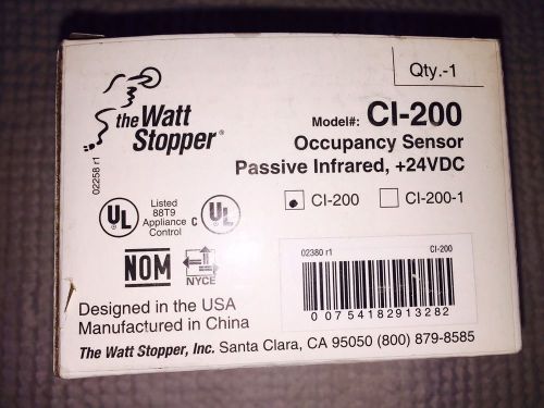 Watt stopper occupancy sensor ci-200 for sale