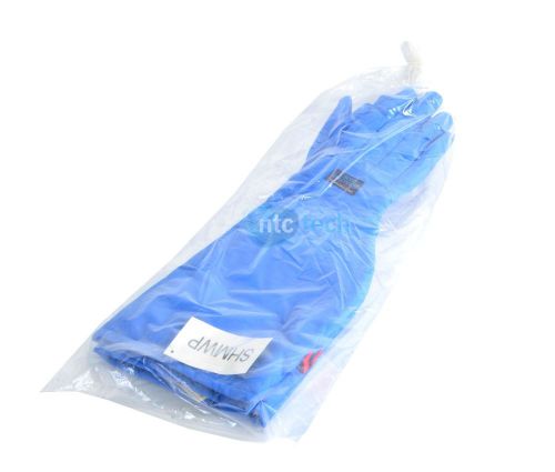 Tempshield Cryo-Gloves Shoulder Length Medium Water Proof Blue Low Temp Gloves