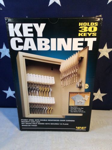 MMF Industries 30-Key  Single-Tag Compact Steel Key Cabinet (201903003)