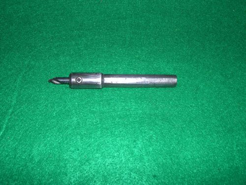 Machinist center drill holder with a 1/4&#034; center drill for sale