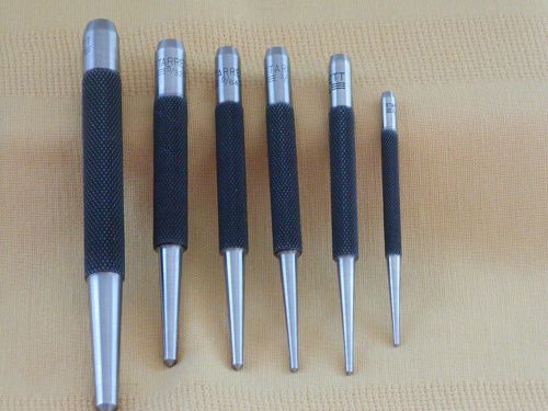 STARRETT #S117 CENTER PUNCHES WITH ROUND SHANKS