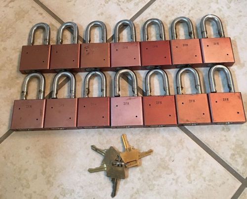 American Lock Company Series 1305 ZFK  Keyed Locks-Set Of 14