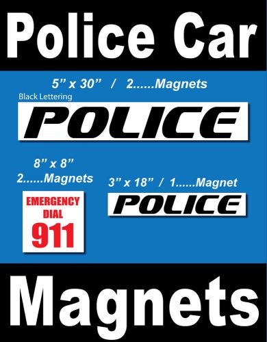 Police Officer Security Guard Law Enforcement Equipment Duty / CAR MAGNETS