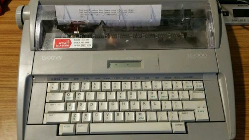 Brother SX-4000 Electric Typewriter - Works Great! PORTABLE!