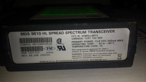 Microwave-Data-Systems-MDS-9810-HL  Spread-Spectrum-Transceiver