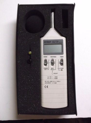 Extech 407736 Dual Range Sound Level Meter WORKS Accuracy 1.5dB