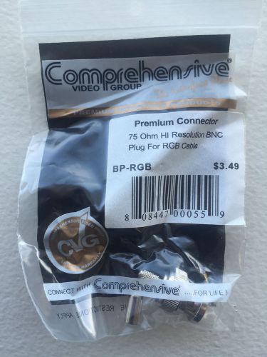 Lot of 10 - 3 piece 75 ohm bnc plug for rgb mini coax - premium connector bp-rgb for sale