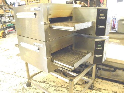 LINCOLN 1132 DOUBLE STACK 18&#034; SANDWICH BREAD PIZZA CONVEYOR OVEN 208 V 3 PHASE