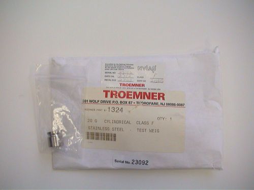 TROEMNER CLASS F 20G CALIBRATION WEIGHT